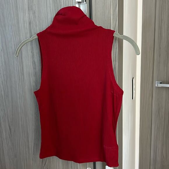 NWT REVOLVE & MOD MINIMALIST lovers COMMENSE fitted mock neck sleeveless top M - Picture 2 of 6